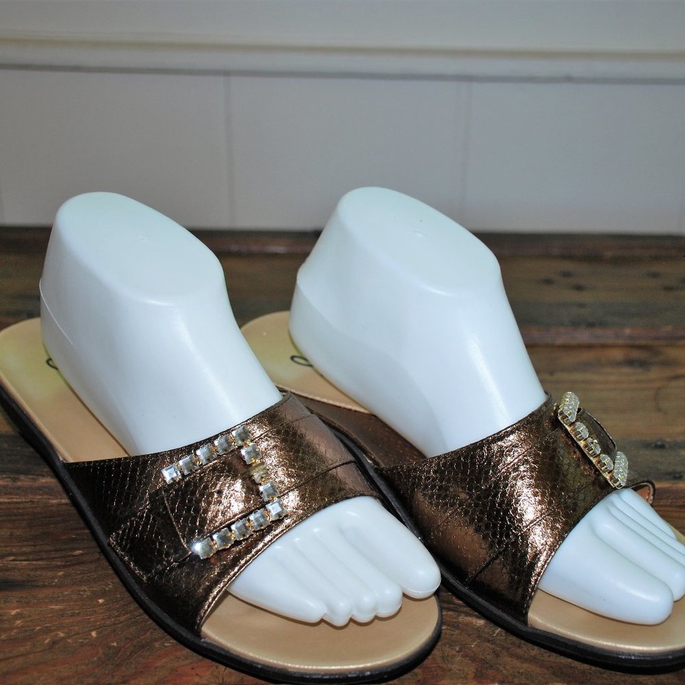 NWOT Sparkle Buckle Mules by Annie